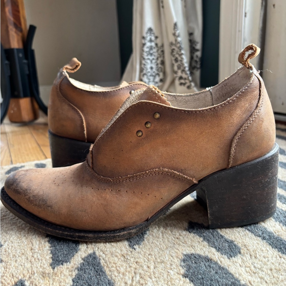 Brown Leather Ankle Boots